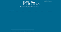 Desktop Screenshot of hownowproductions.com